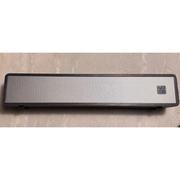 MICA Computer Speakers, Wired Computer Sound Bar, Wooden Mini Soundbar Working - Picture 2 of 11